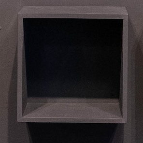 Box 23 – Ayo, glass artwork inspired by the Indigenous rock drawings at Ayo, Aruba.